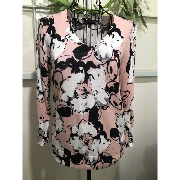 The Limited Sweaters - The Limited Floral Pattern Sweater